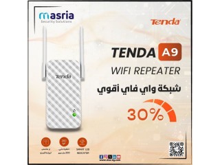 Range Extender A9 الشبكة هاتوصل لكل أنحاء البيت بنفس القوة و الثبات مع دعم سرعات عالية توصل ل 300 ميجا/ث.