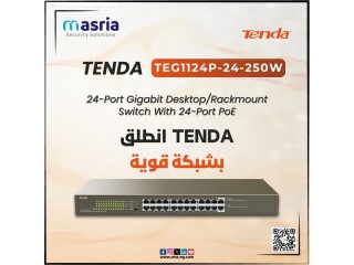 سويتش TENDA TEG1124P-24-250W: قوة الأداء في متناول يدك!