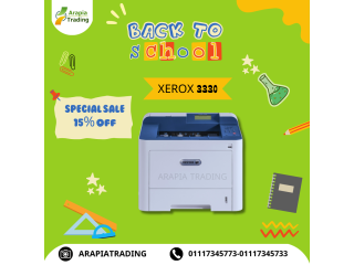 طابعة ليزر أسود 3330 xerox + خصم 15 %